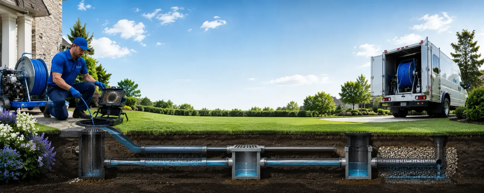 Outdoor drain cleaning information for Newhall, IA