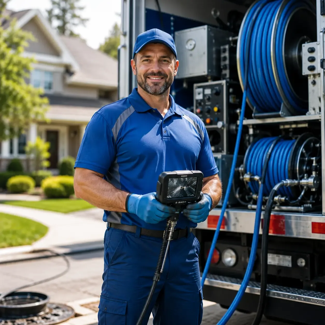 Local outdoor drain cleaning specialists in Newhall, IA